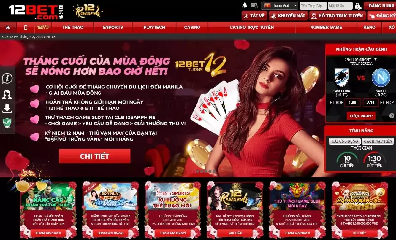 Chơi game điện tử của nhà cái 12bet